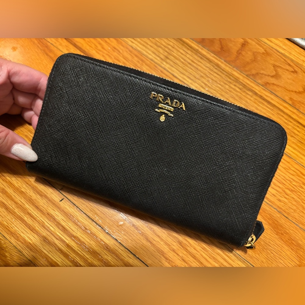 Authentic Black Prada Wallet
